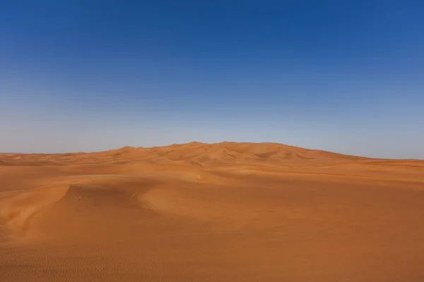 Öken Sand Och Sanddyner Med Klarblå Himmel Asia — Stockfoto