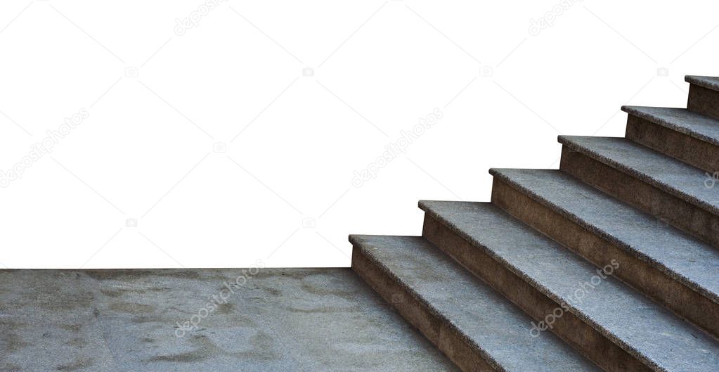 stairs isolated on white background. business success concept