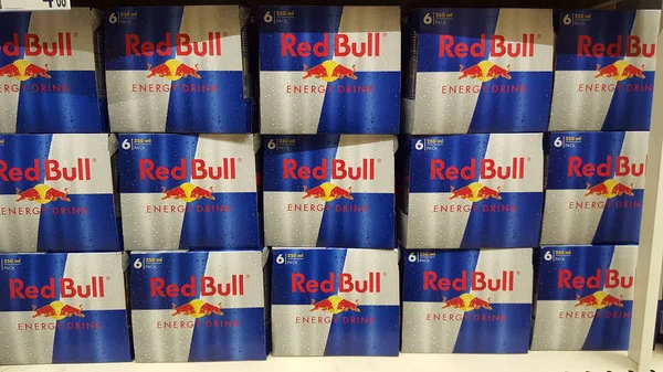 Piatra Neamt Rumänien Januar 2019 Red Bull Drink Zum Verkauf — Stockfoto