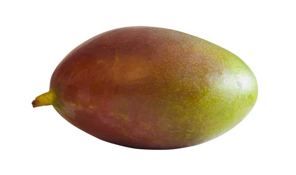 Verse Hele Mango Vrucht Geïsoleerd Wit — Stockfoto