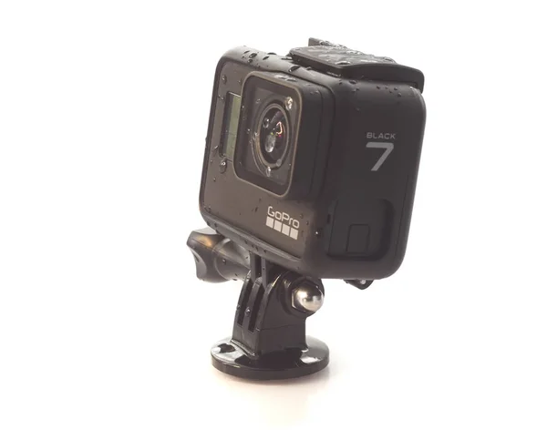 Iasi Romania Januari 2019 Den Nya Gopro Hero7 Black Actionkameran — Stockfoto