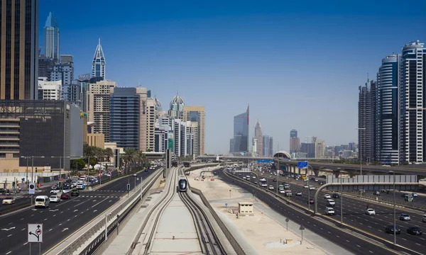 Dubai Emiratos Árabes Unidos Septiembre 2018 Tranvía Moderno Para Transporte — Foto de Stock