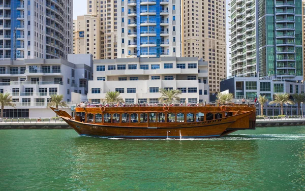 Dubai Uae September 2018 Old Style Cruise Ship Dubai Marina — Stock Photo, Image