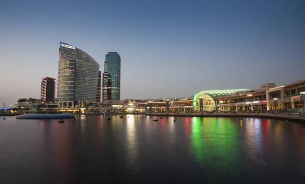 Дубай Оаэ Сентября 2018 Дубайский Фестиваль City Центре Города Ночная — стоковое фото