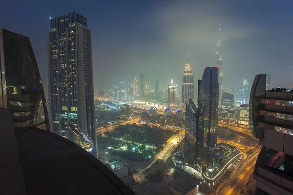 Dubai Città Notte Emirati Arabi Uniti — Foto Stock