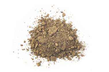 beyaz üzerinde izole toprak veya kir