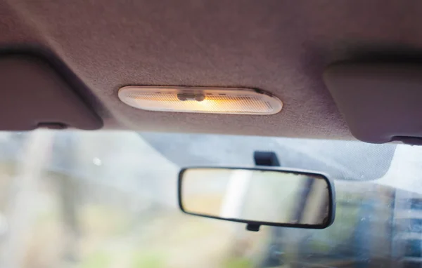 Oświetlenie Wnętrza Samochodu Miękka Ostrość — Zdjęcie stockowe