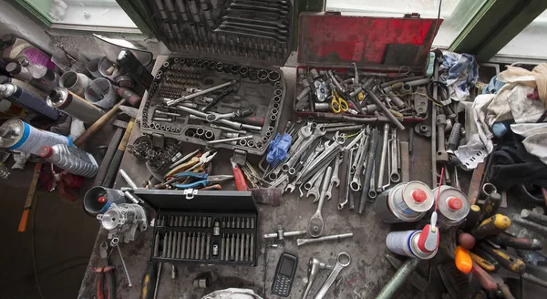 wrench set and tools for auto service and workshop