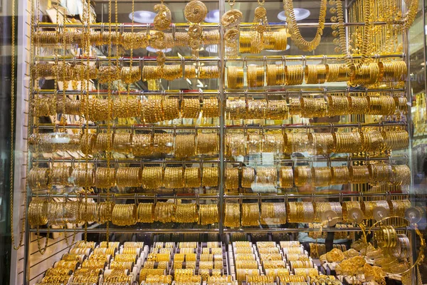 the gold souk or market in Dubai city, Deira. United Arab Emirates