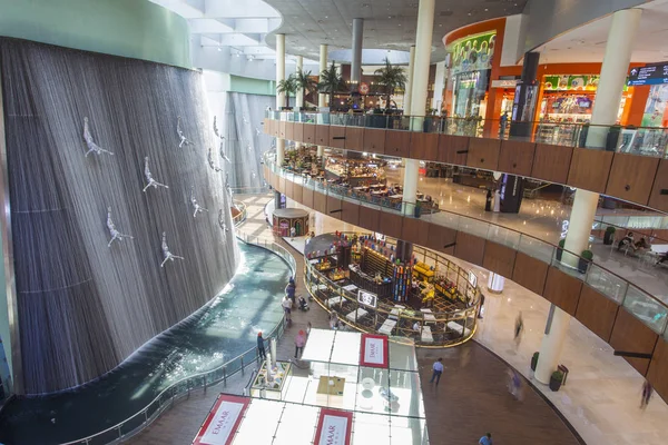 Dubai Emirados Árabes Unidos Setembro 2018 Interior Dubai Mall Maior — Fotografia de Stock