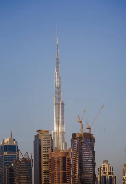 Dubai Bae Eylül 2018 Burç Halife Binası Yapım Aşamasındaki Diğer — Stok fotoğraf