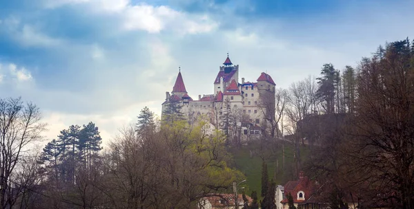 Castelo Bran Romênia Transilvânia Marco Baseado Drácula — Fotografia de Stock