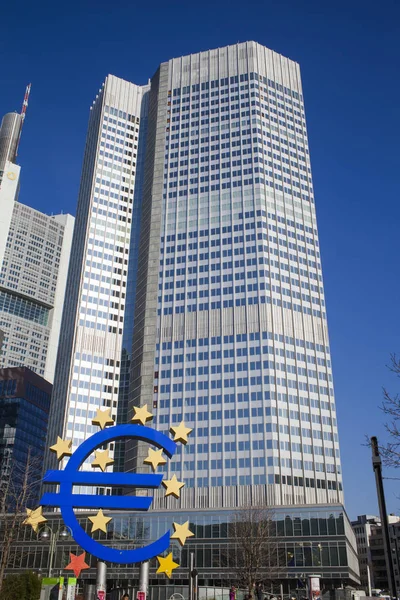 Fráncfort Del Meno Alemania Febrero 2015 Foto Del Banco Central — Foto de Stock