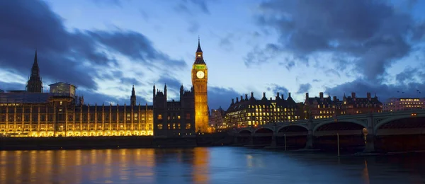 Big Ben Westminster Palace Londres Por Noche Imagen Colorida Abstracta — Foto de Stock