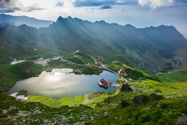 Balea Lake Fagaras Mountains Roménia — Fotografia de Stock