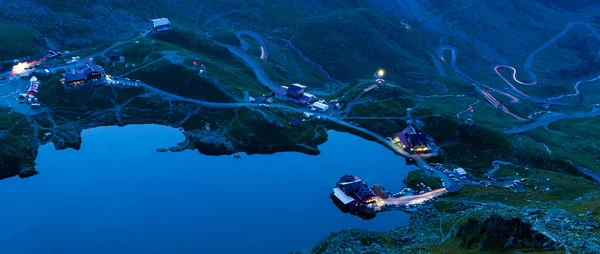 Fagaras Mountains Rumänien Transfagarasan Road Natten Lång Exponering Och Landskap — Stockfoto