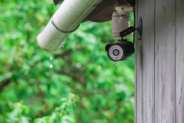 surveillance camera for home, house background