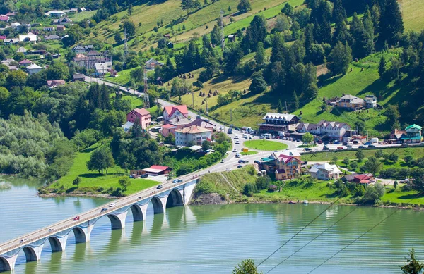 Lac Bicaz Viaduc Poiana Teiului Roumanie — Photo