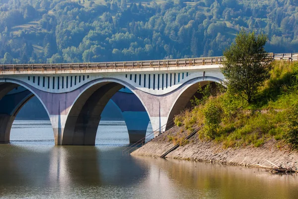 Bicaz Lake Poiana Teiului Viaduct Romania — Stock Photo, Image