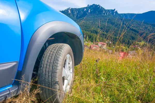 Road Auto Berglandschap — Stockfoto