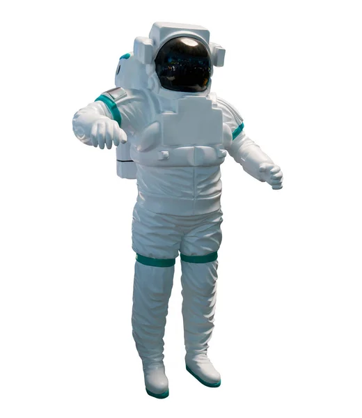 Astronaut Cosmonaut Suite Isolated White — Stock Photo, Image