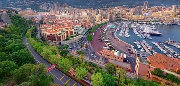 Monte Carlo Vue Sur Ville Monaco — Photo