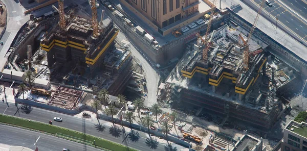 市内の建設現場です 空中風景 — ストック写真
