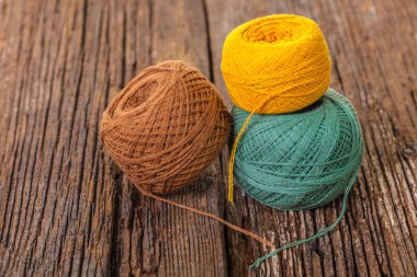 topu iplik örme ahşap zemin için