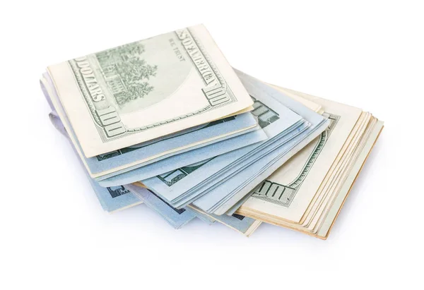 Paper Money Close White Isolated Background — Stock Photo, Image