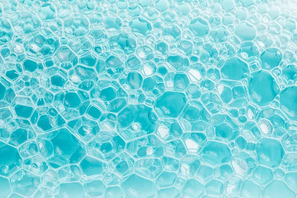 Abstract Background Texture Blue Soap Foam Closeup — Stock Photo, Image