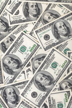 yüz dolar faturaları closeup finans kökenli