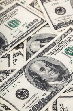yüz dolar faturaları closeup finans kökenli