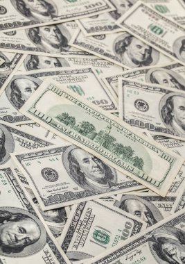 yüz dolar faturaları closeup finans kökenli