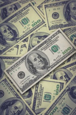 yüz dolar faturaları closeup finans kökenli