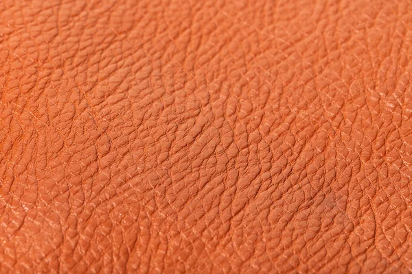 Abstracte Achtergrond Van Bruin Lederen Textuur Closeup — Stockfoto