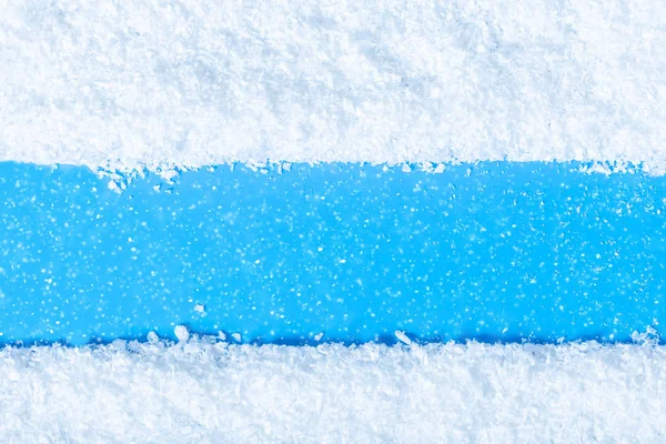 ブルー テクスチャ雪のクローズ アップの抽象的な背景 — ストック写真