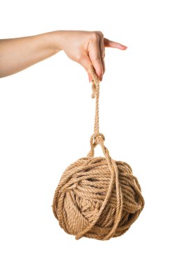 arka plan beyaz ipe el arapsaçı izole