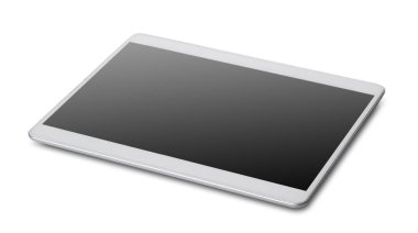 yeni tablet closeup beyaz izole arka planda