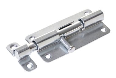 metal kapı mandalı beyaz izole zemin üzerinde