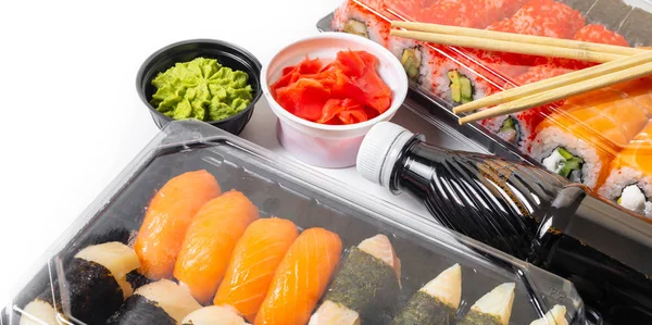 sushi set in a package