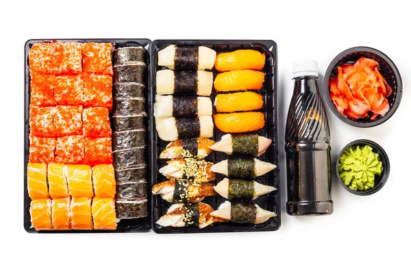 sushi set in a package