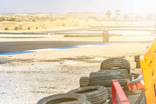 Ανταγωνισμός, μοτοσικλέτες racer rides — Φωτογραφία Αρχείου