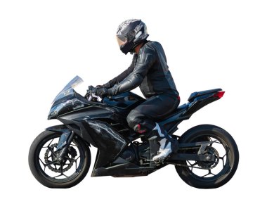 Motosikletli bir yarışçı