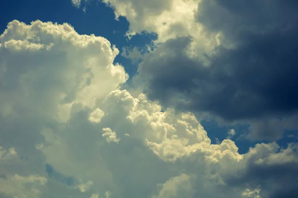 Kék Felhők Közelről Természetes Táj — Stock Fotó