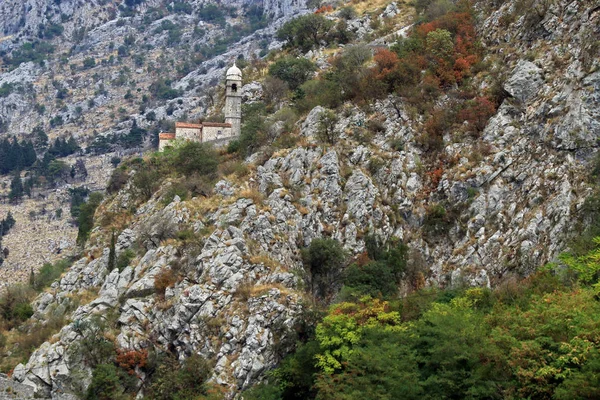 Igreja Nossa Senhora Saúde Kotor Baía Kotor Boka Kotorska Montenegro — Fotografia de Stock