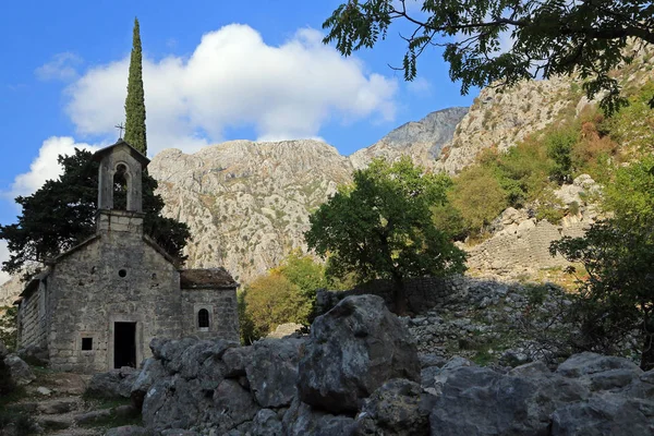 Szent János Templom Sveti Jovan Templom Spiljari Montenegró — Stock Fotó