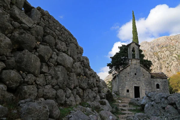 Szent János Templom Sveti Jovan Templom Spiljari Montenegró — Stock Fotó