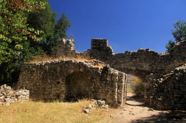 阿尔巴尼亚Butrint的圣殿 Buthrotum — 图库照片