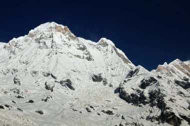 Annapurna South - 7.219 m (23.684 ft), Annapurna Massif, Himalayalar, Nepal 