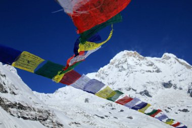 Annapurna South - 7.219 m (23.684 ft), Annapurna Massif, Himalayalar, Nepal 